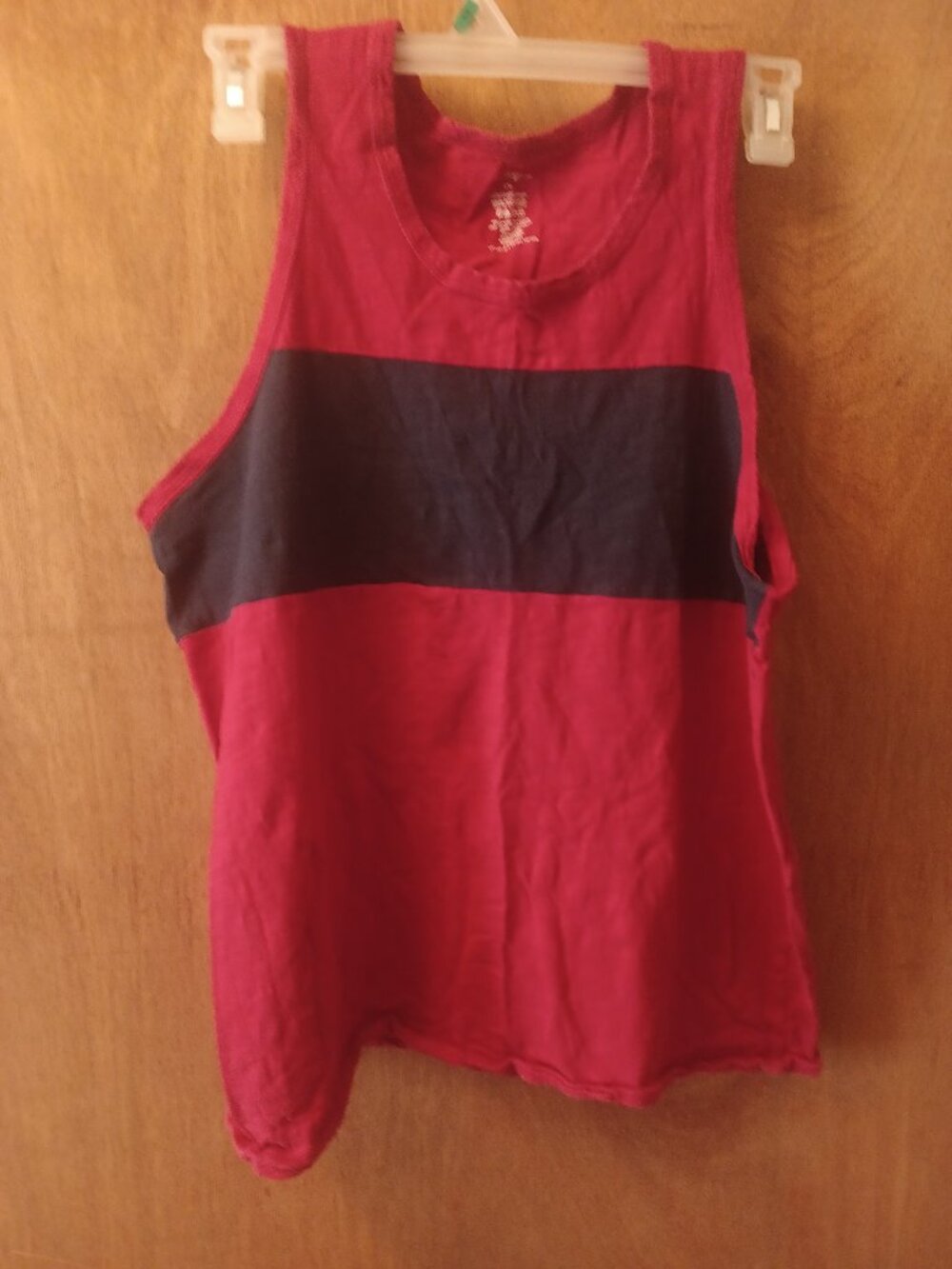 George Tank Top Two Tone Men's Red & Dark Blue